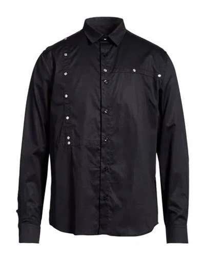 Bikkembergs Man Shirt Black Size 17 ½ Cotton