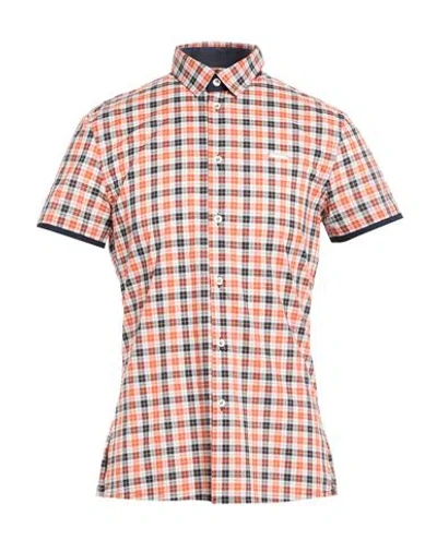 Bikkembergs Man Shirt Tomato Red Size L Cotton
