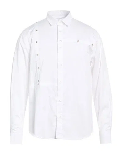 Bikkembergs Man Shirt White Size 17 ½ Cotton