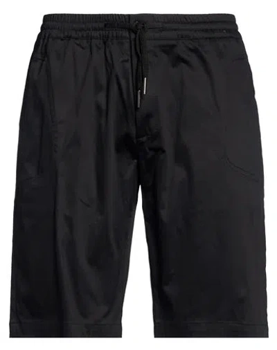 Bikkembergs Man Shorts & Bermuda Shorts Black Size 38 Cotton, Elastane