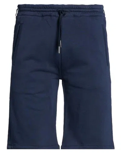 Bikkembergs Man Shorts & Bermuda Shorts Blue Size 40 Cotton, Elastane