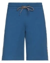 Bikkembergs Man Shorts & Bermuda Shorts Blue Size M Cotton, Elastane, Polyester In Blue