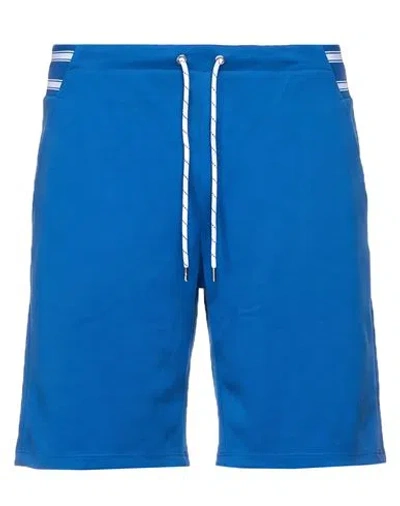 Bikkembergs Man Shorts & Bermuda Shorts Blue Size Xl Polyester, Elastane