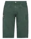 Bikkembergs Man Shorts & Bermuda Shorts Green Size 30 Cotton In Green