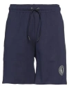 Bikkembergs Man Shorts & Bermuda Shorts Navy Size 36 Cotton In Navy Blue