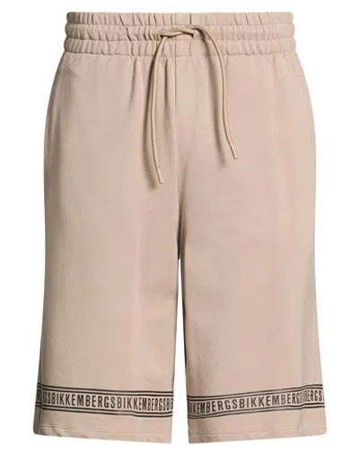 Bikkembergs Man Shorts & Bermuda Shorts Sand Size Xxxl Cotton, Elastane In Multi