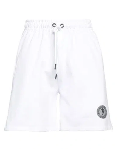 Bikkembergs Man Shorts & Bermuda Shorts White Size 38 Cotton
