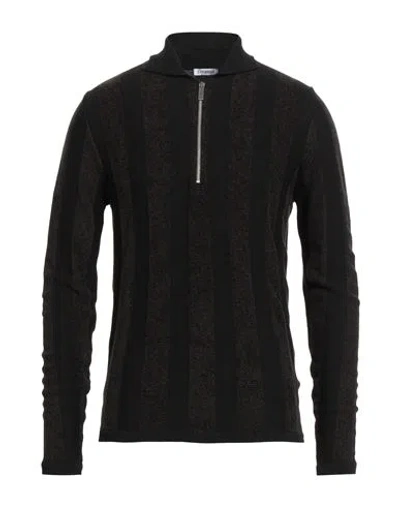 Bikkembergs Man Sweater Black Size L Virgin Wool, Acrylic