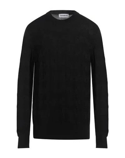 Bikkembergs Man Sweater Black Size Xxxl Wool