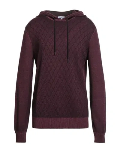 Bikkembergs Man Sweater Burgundy Size Xxxl Virgin Wool
