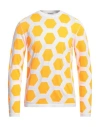 Bikkembergs Man Sweater White Size M Cotton, Polyester In White