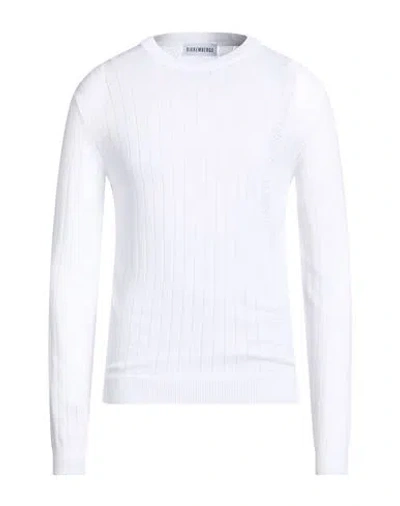 Bikkembergs Man Sweater White Size M Viscose, Polyester