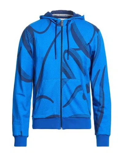 Bikkembergs Man Sweatshirt Azure Size L Cotton In Blue
