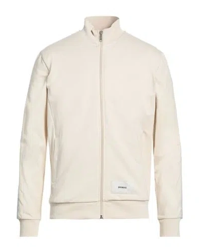 Bikkembergs Man Sweatshirt Beige Size Xs Cotton, Elastane In Neutral