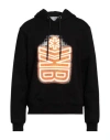 Bikkembergs Man Sweatshirt Black Size 40 Cotton