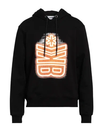 Bikkembergs Man Sweatshirt Black Size 40 Cotton