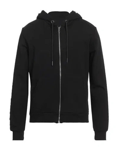 Bikkembergs Man Sweatshirt Black Size 44 Cotton