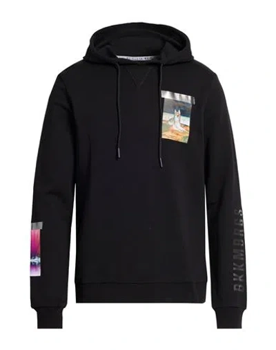 Bikkembergs Man Sweatshirt Black Size L Cotton