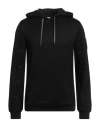 Bikkembergs Man Sweatshirt Black Size L Polyamide, Cotton In Black
