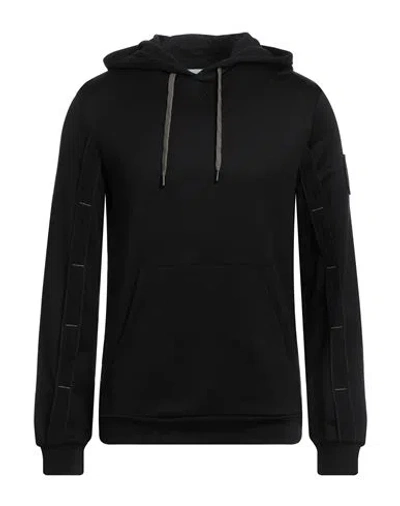 Bikkembergs Man Sweatshirt Black Size L Polyamide, Cotton