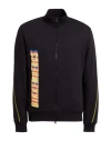 Bikkembergs Man Sweatshirt Black Size M Cotton, Elastane