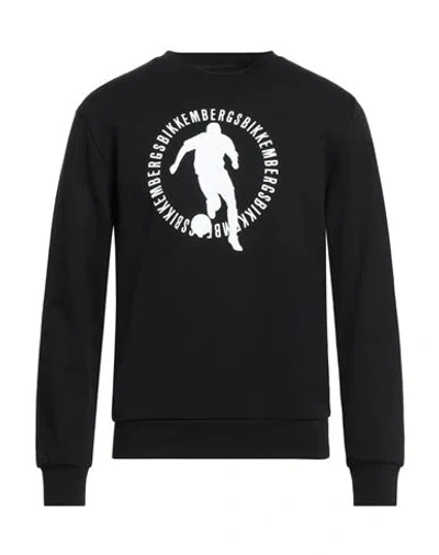 Bikkembergs Man Sweatshirt Black Size S Cotton