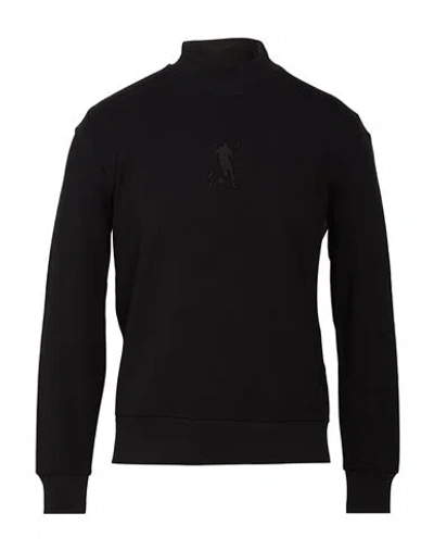 Bikkembergs Man Sweatshirt Black Size Xl Cotton, Elastane