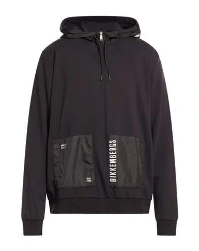 Bikkembergs Man Sweatshirt Black Size Xs Cotton, Polyester