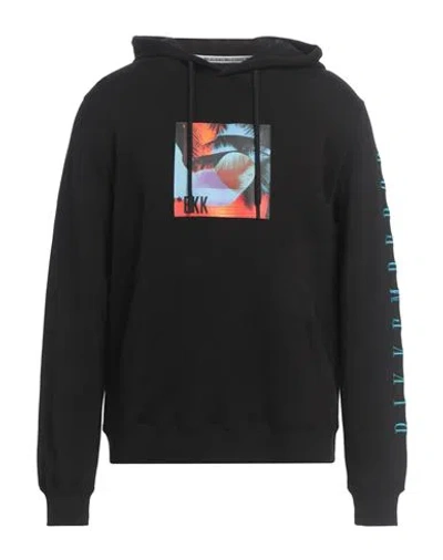 Bikkembergs Man Sweatshirt Black Size Xxl Cotton, Elastane