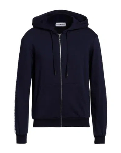 Bikkembergs Man Sweatshirt Blue Size 44 Cotton