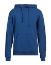 Bikkembergs Man Sweatshirt Blue Size M Cotton, Elastane