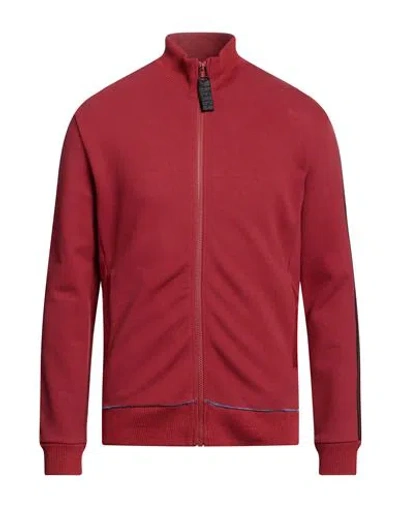 Bikkembergs Man Sweatshirt Brick Size M Cotton, Elastane In Red