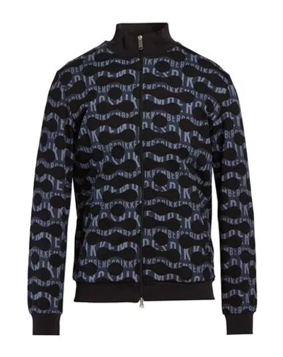 Bikkembergs Man Sweatshirt Charcoal Size S Cotton, Lycra In Gray