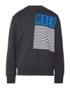 Bikkembergs Man Sweatshirt Charcoal Size Xl Cotton, Elastane In Grey