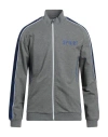 Bikkembergs Man Sweatshirt Grey Size L Cotton, Elastane In Grey