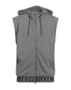 Bikkembergs Man Sweatshirt Grey Size M Cotton, Polyester In Gray