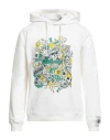 Bikkembergs Man Sweatshirt Ivory Size L Cotton In White