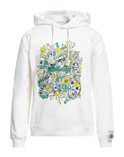 Bikkembergs Man Sweatshirt Ivory Size L Cotton In White