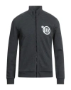 Bikkembergs Man Sweatshirt Lead Size 3xl Cotton In Grey