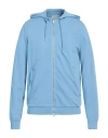 Bikkembergs Man Sweatshirt Light Blue Size L Cotton, Elastane