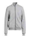 Bikkembergs Man Sweatshirt Light Grey Size Xl Cotton, Elastane, Polyester In Gray