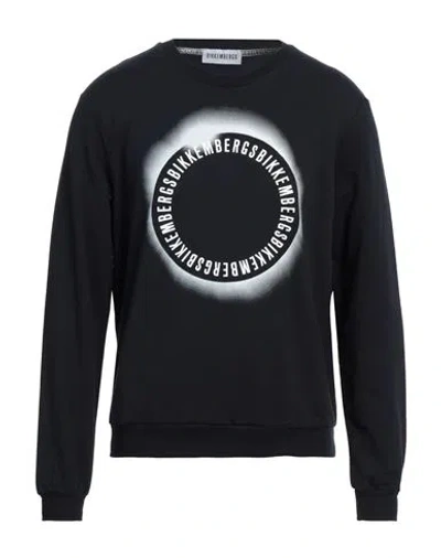 Bikkembergs Man Sweatshirt Midnight Blue Size 44 Cotton