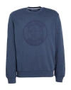 Bikkembergs Man Sweatshirt Midnight Blue Size L Cotton