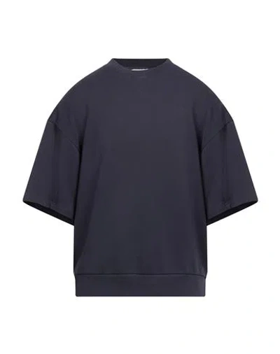 Bikkembergs Man Sweatshirt Navy Size L Cotton In Blue