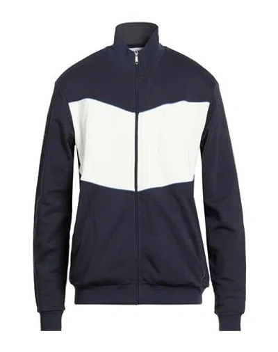 Bikkembergs Man Sweatshirt Navy Size M Cotton In Blue