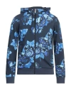 Bikkembergs Man Sweatshirt Navy Size M Cotton, Elastane In Navy