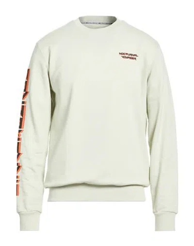 Bikkembergs Man Sweatshirt Sage Green Size L Cotton