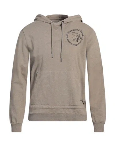 Bikkembergs Man Sweatshirt Sand Size L Cotton
