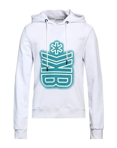 Bikkembergs Man Sweatshirt White Size 38 Cotton