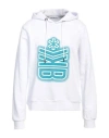Bikkembergs Man Sweatshirt White Size 38 Cotton In White